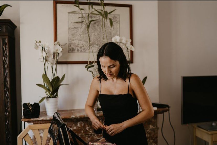 Professional makeup application by Lia Febres in Mallorca